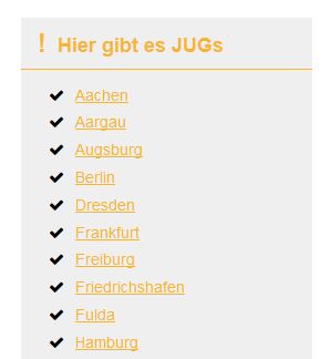 JUGs auf joomla.de